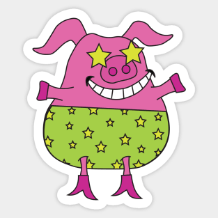 Groovy Pig Sticker